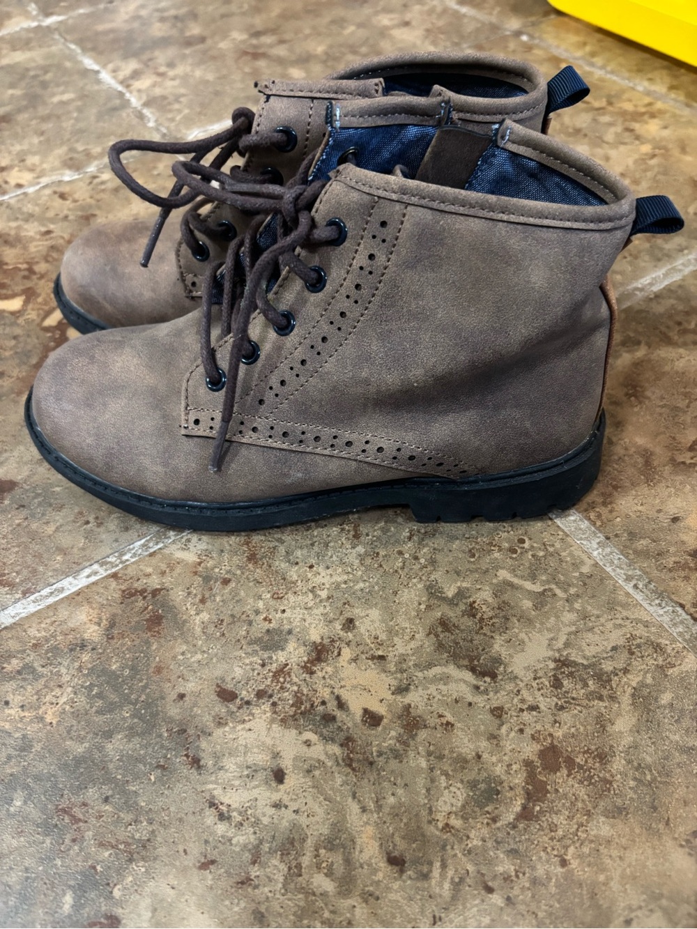 Tommy Hilfiger Kids Brown Lace-Up Ankle Boots